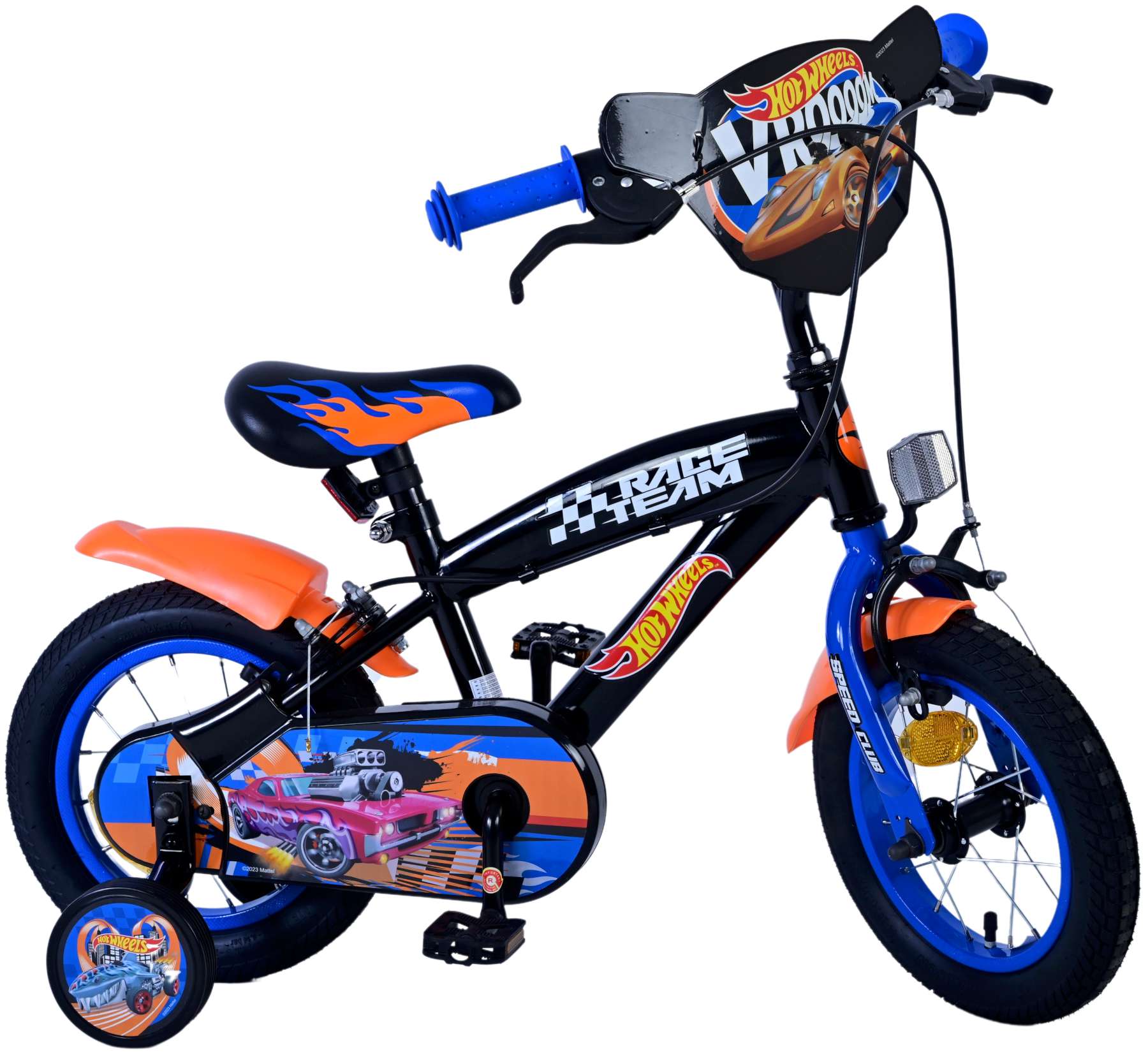 Volare Kinderfahrrad Hot Wheels f&uuml;r Jungen Fahrrad 12 Zoll Kinderrad Schwarz - Bild 1