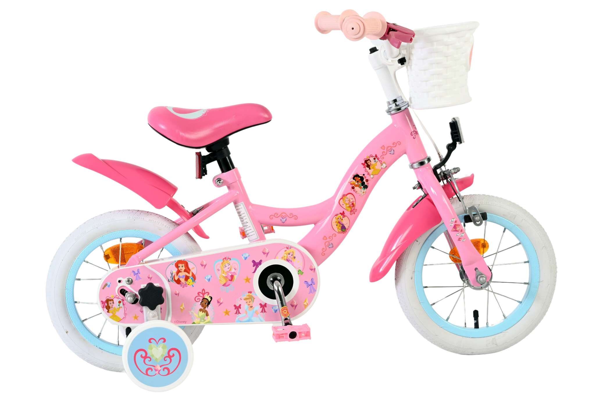 Volare Kinderfahrrad Magic Royals f&uuml;r M&auml;dchen 12 Zoll Kinderrad in Rosa - Bild 1