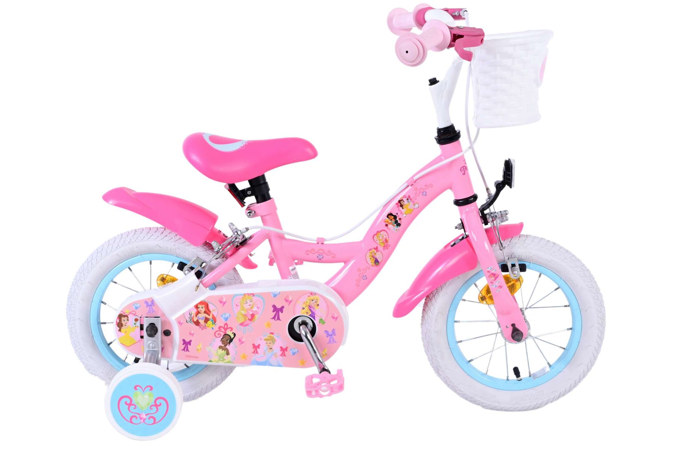 Volare Kinderfahrrad Magic Royals f&uuml;r M&auml;dchen 12 Zoll Kinderrad in Rosa, Zwei Handbremsen - Bild 1