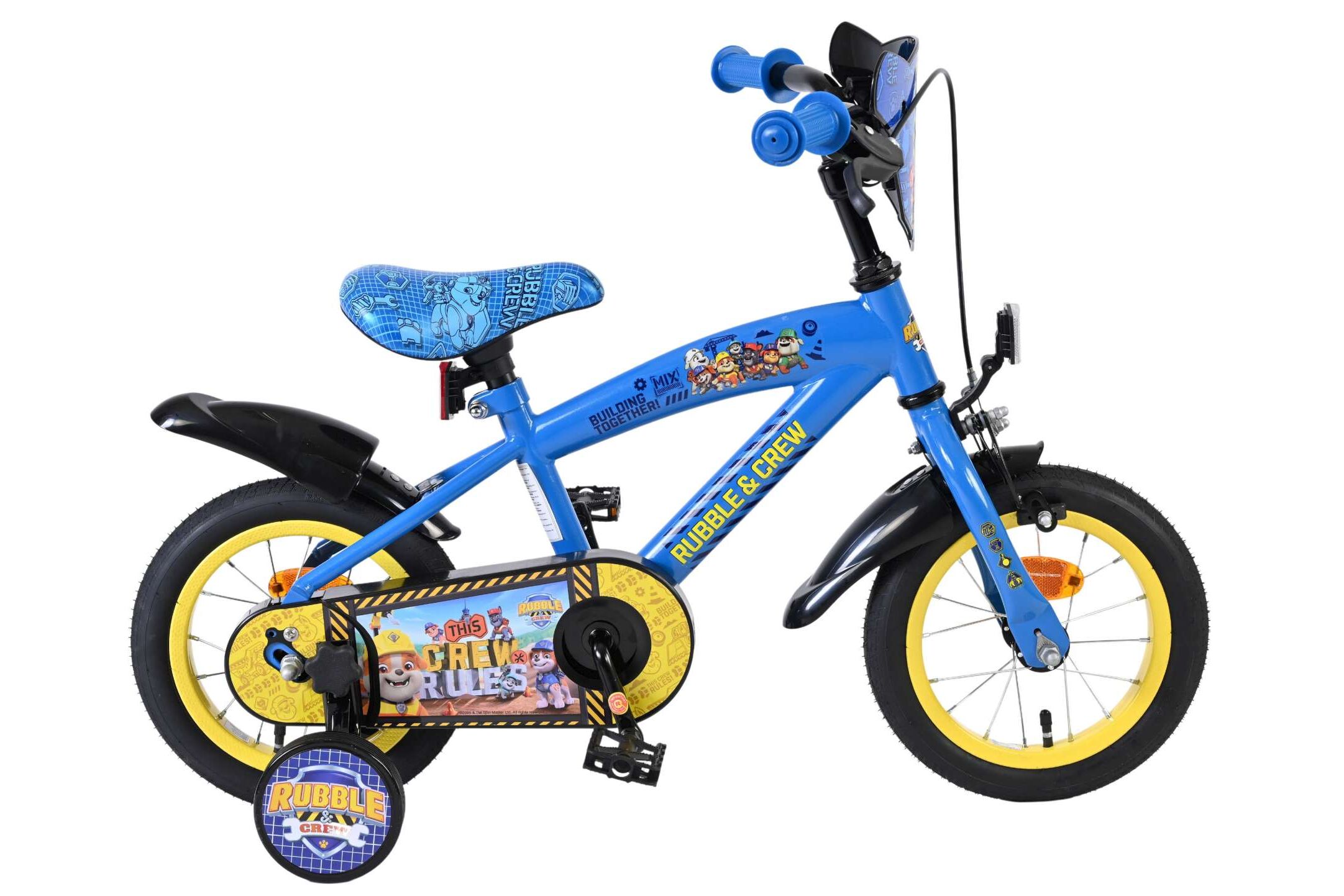 Volare Kinderfahrrad Rubble & Crew f&uuml;r Jungen 12 Zoll Kinderrad in Kinderfahrrad, Blau - Bild 1