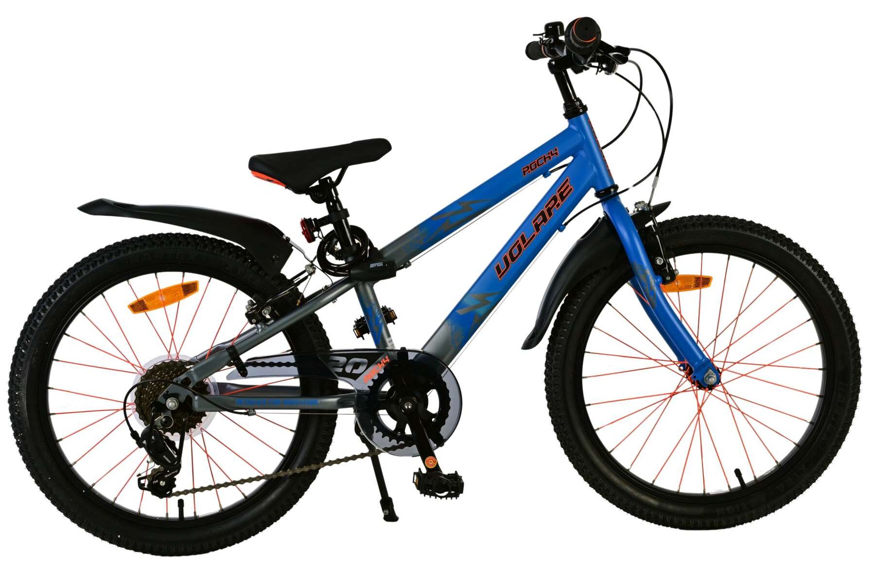 Volare Kinderfahrrad Rocky 20 Zoll Kinderrad in Blau, 7 G&auml;nge - Bild 1