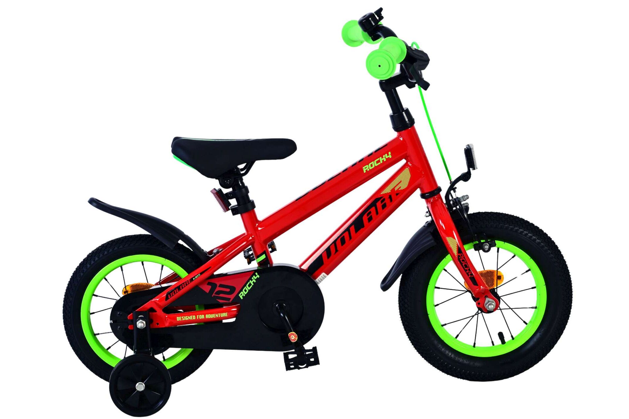 Volare Kinderfahrrad Rocky f&uuml;r Jungen 12 Zoll Kinderrad in Rot - Bild 1