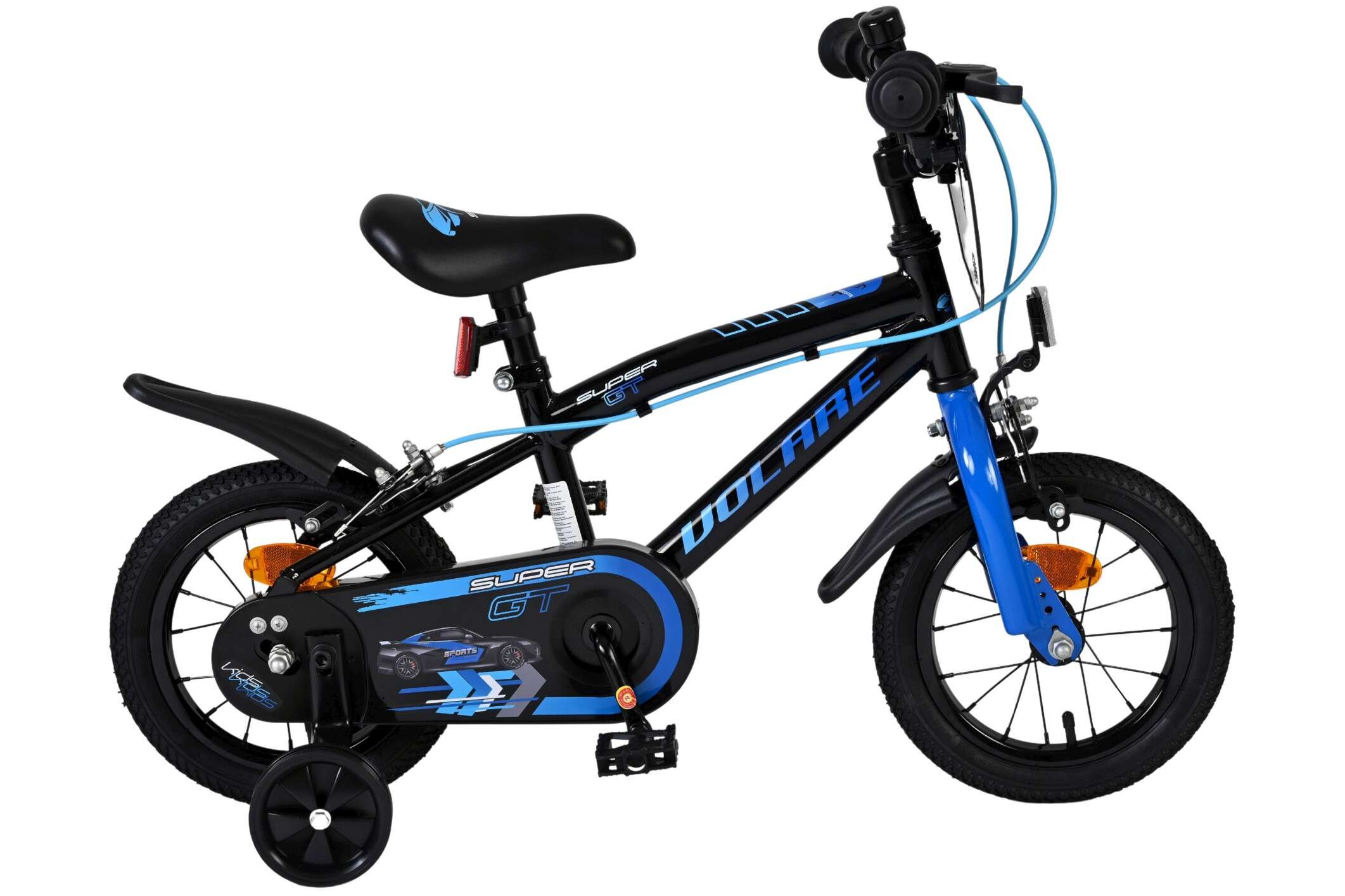 Volare Kinderfahrrad Super GT f&uuml;r Jungen 12 Zoll Kinderrad in Blau, Zwei Handbremsen - Bild 1