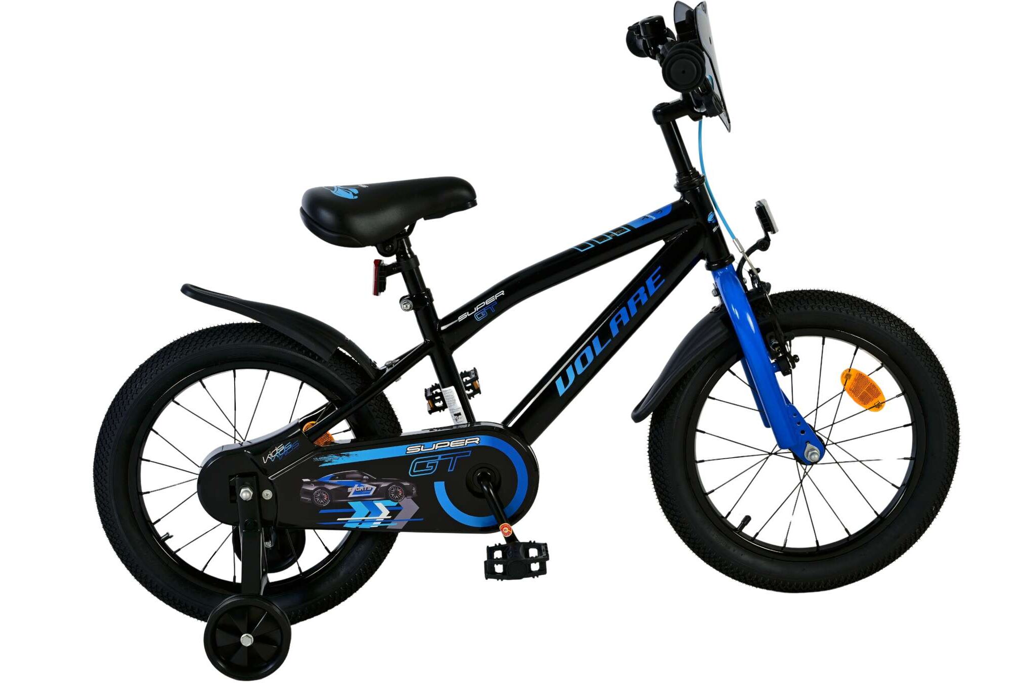 Volare Kinderfahrrad Super GT f&uuml;r Jungen 16 Zoll Kinderrad in Blau - Bild 1
