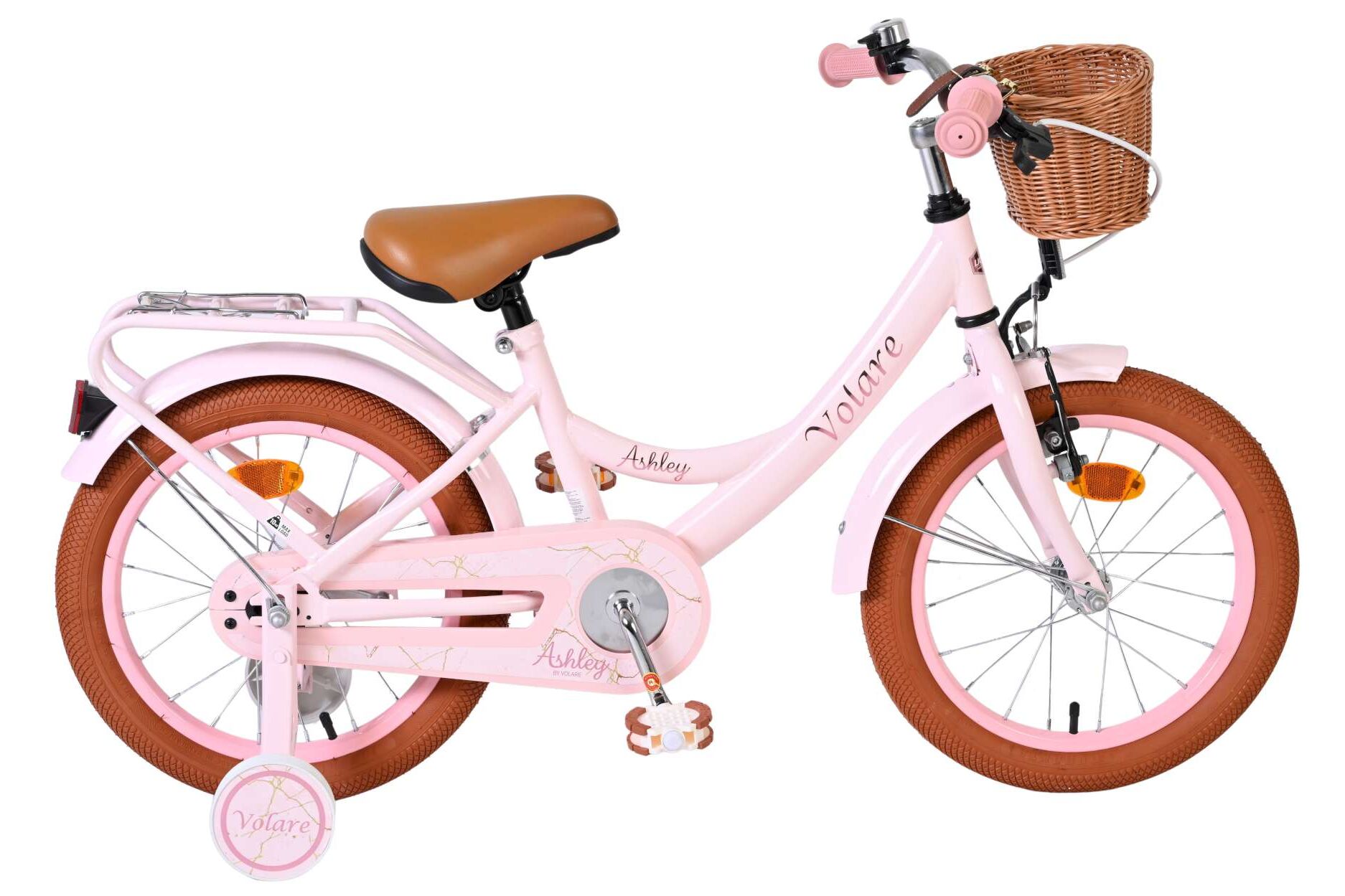 Volare Kinderfahrrad Ashley f&uuml;r M&auml;dchen 16 Zoll Kinderrad in Rosa - Bild 1