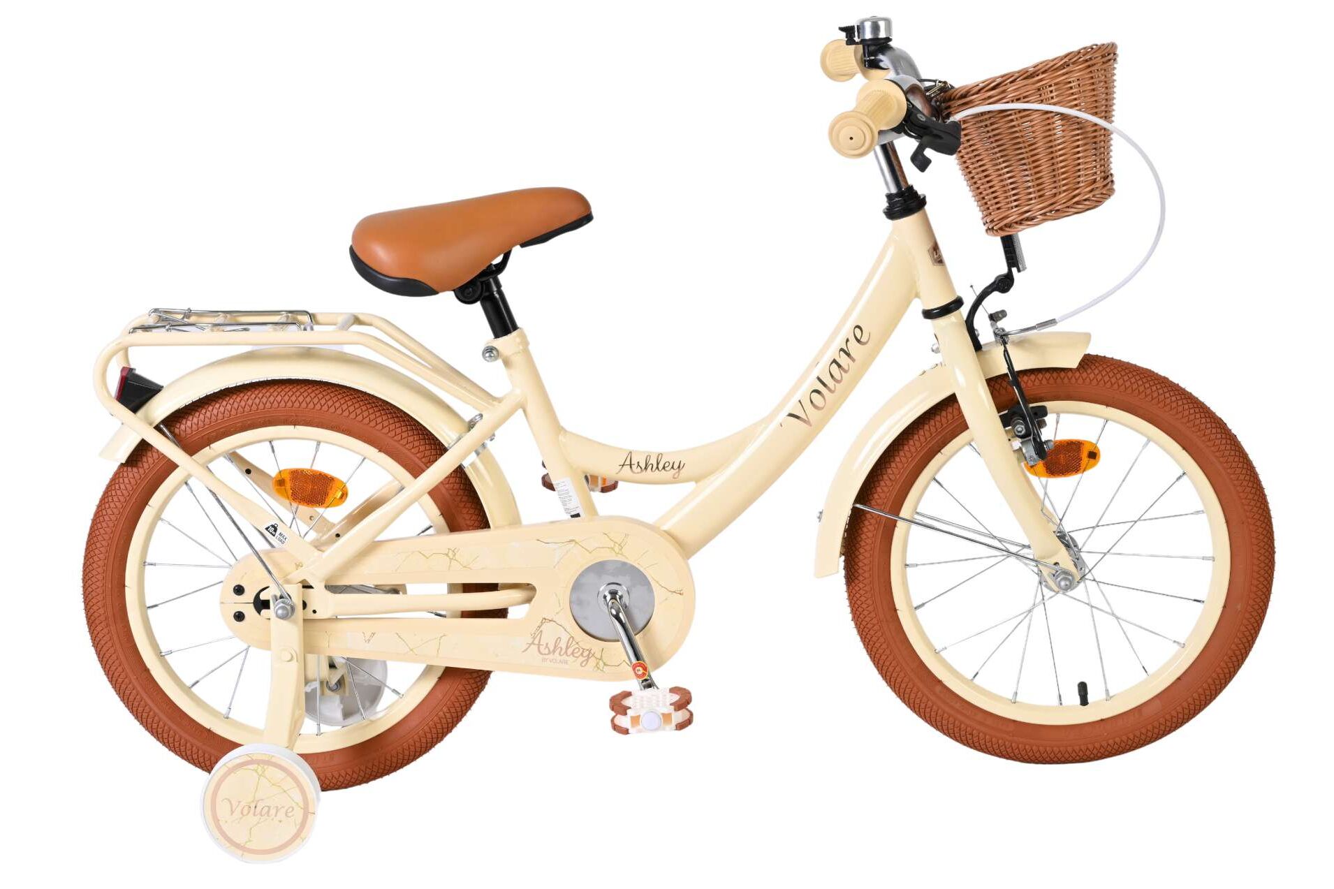Volare Kinderfahrrad Ashley f&uuml;r M&auml;dchen 16 Zoll Kinderrad in Creme - Bild 1