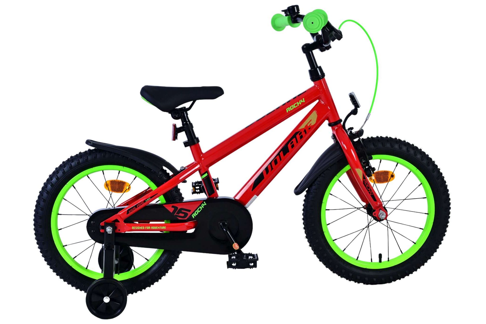 Volare Kinderfahrrad Rocky f&uuml;r Jungen 16 Zoll Kinderrad in Rot - Bild 1