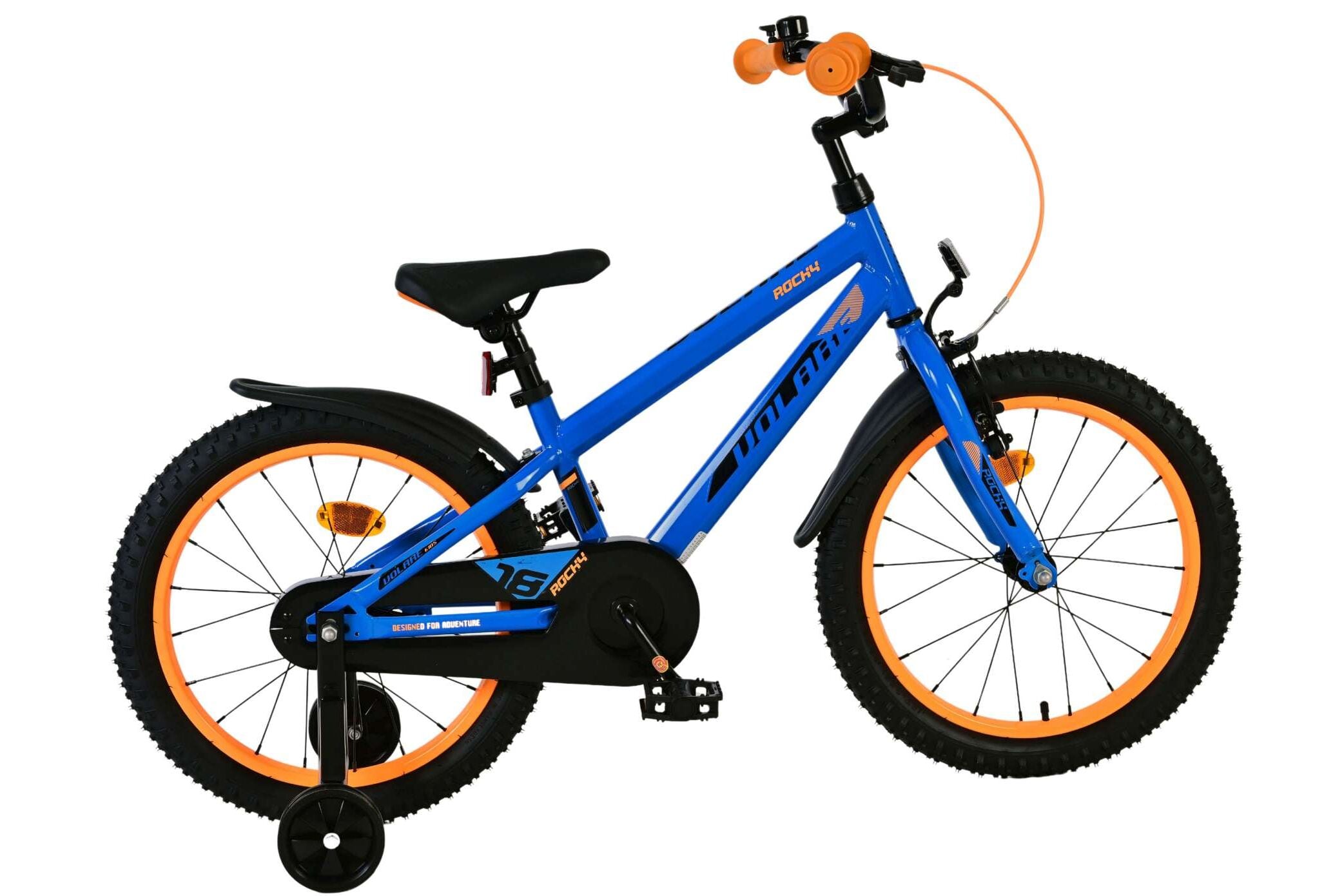 Volare Kinderfahrrad Rocky f&uuml;r Jungen 18 Zoll Kinderrad in Blau - Bild 1