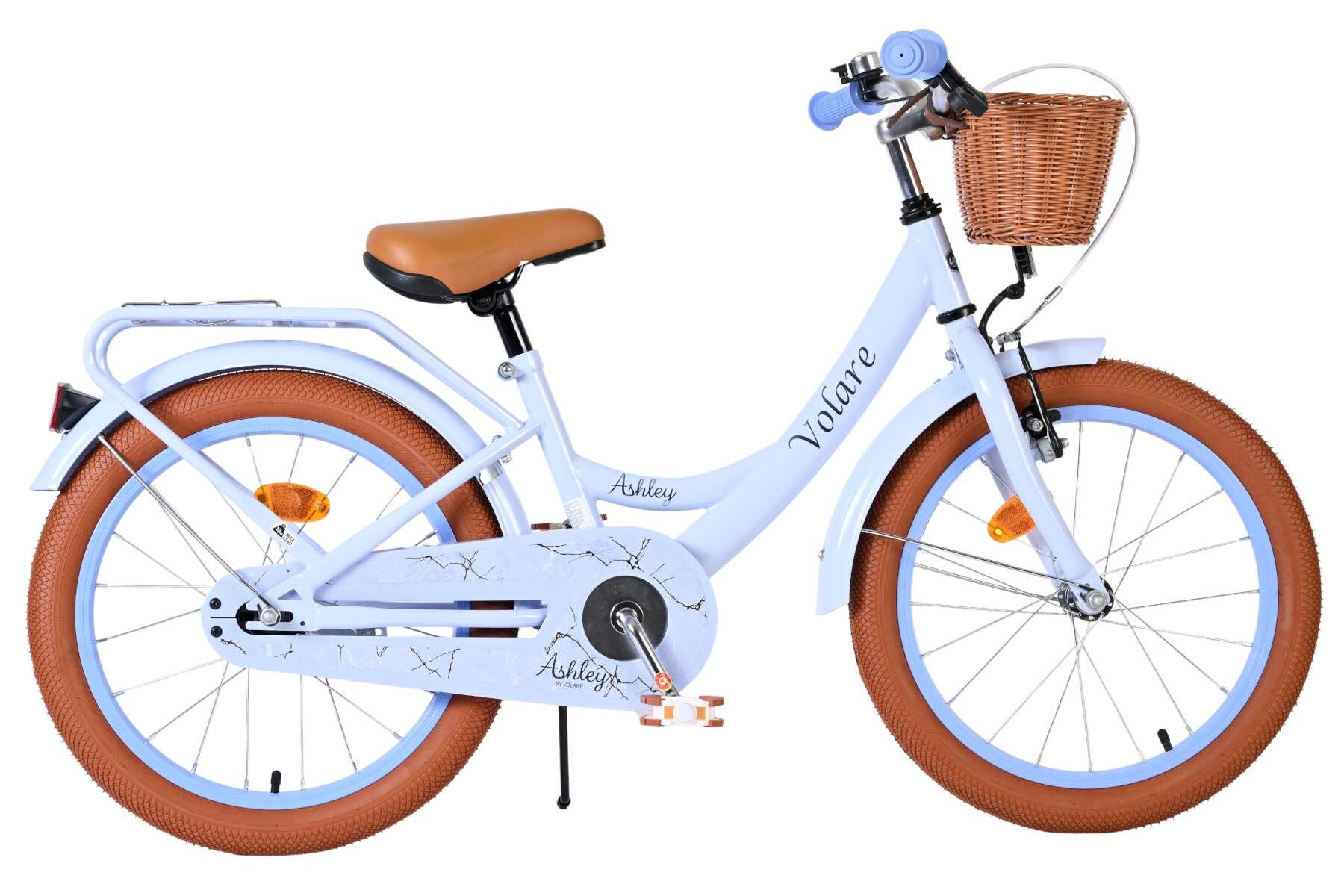 Volare Kinderfahrrad Ashley f&uuml;r M&auml;dchen 18 Zoll Kinderrad in Pastellblau - Bild 1