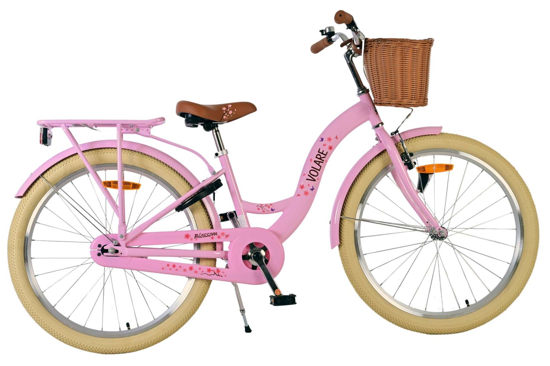 Volare Kinderfahrrad Blossom f&uuml;r M&auml;dchen 24 Zoll Kinderrad in Rosa - Bild 1