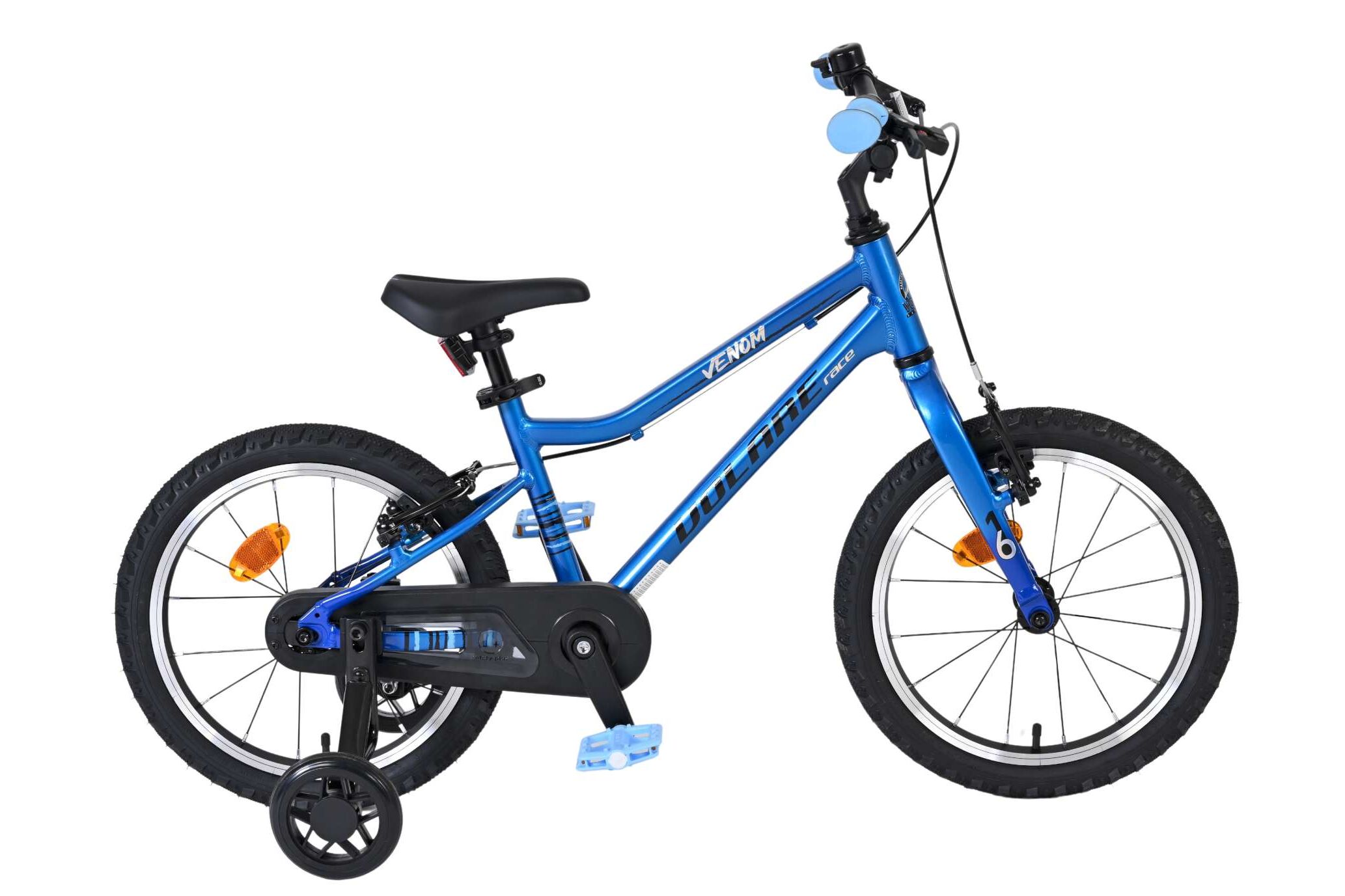 Volare Kinderfahrrad Venom f&uuml;r Jungen 16 Zoll Kinderrad in Blau, Zwei Handbremsen - Bild 1