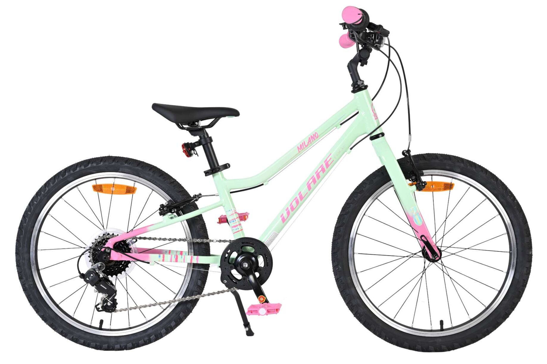 Volare Kinderfahrrad Milano f&uuml;r M&auml;dchen 20 Zoll Kinderrad in Mintgr&uuml;n, 6 G&auml;nge - Bild 1