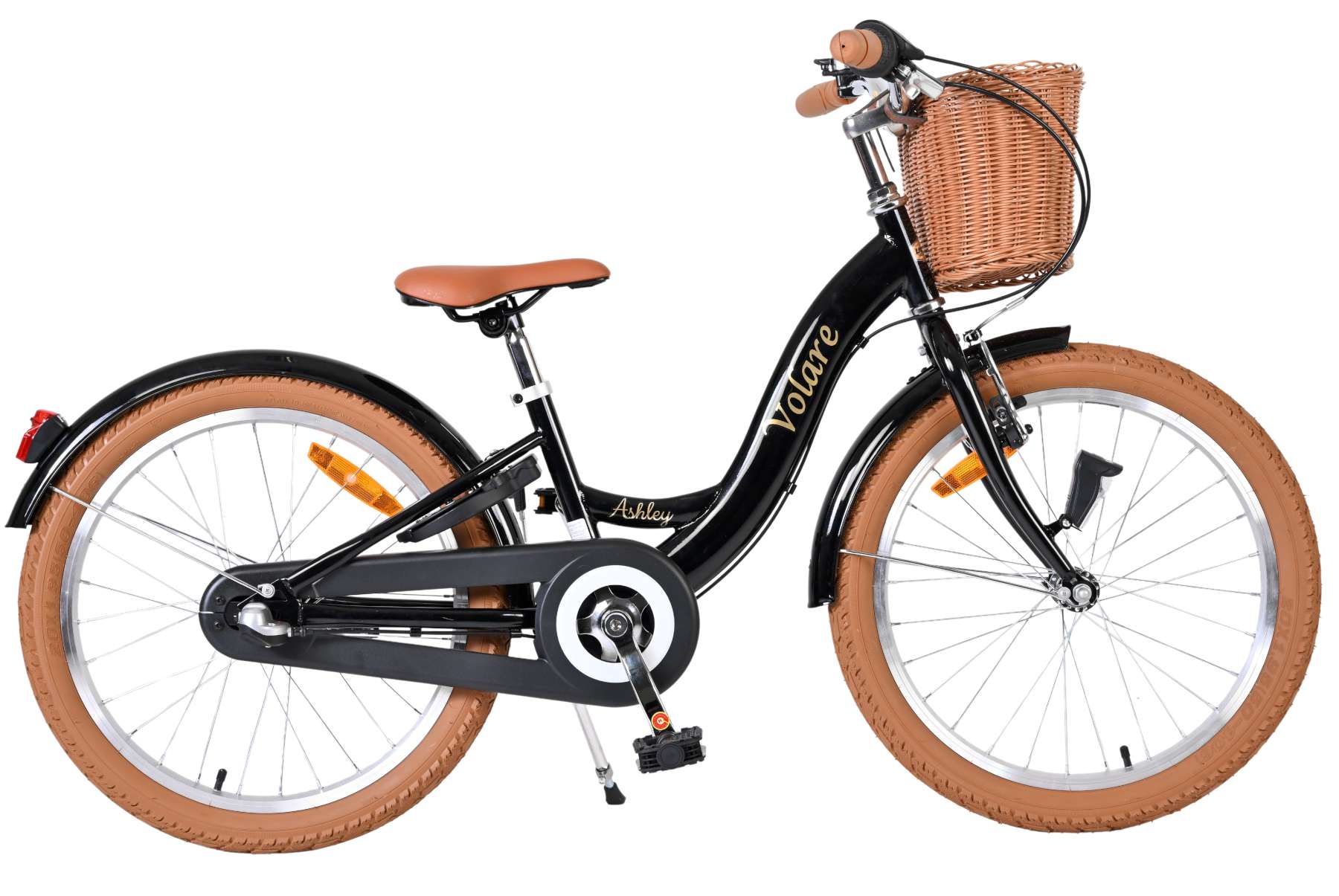 Volare Kinderfahrrad Ashley f&uuml;r M&auml;dchen 20 Zoll Kinderrad in Schwarz, Shimano Nexus 3 - Bild 1