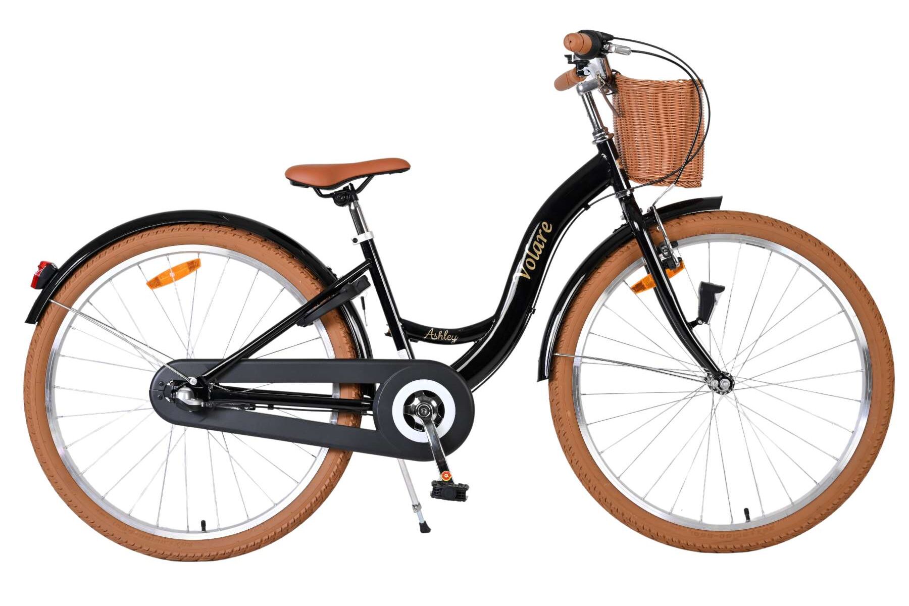 Volare Kinderfahrrad Ashley f&uuml;r M&auml;dchen 26 Zoll Kinderrad in Schwarz, Shimano Nexus 3 - Bild 1