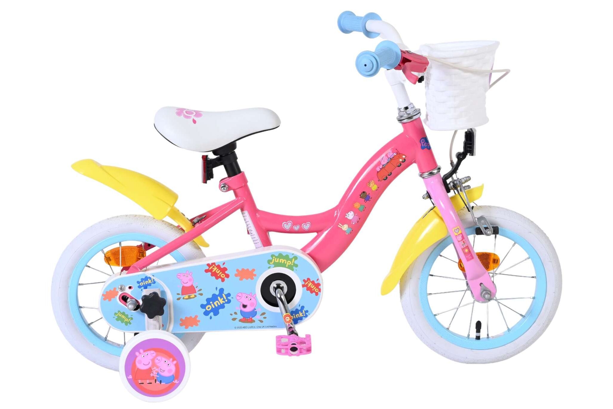 Volare Kinderfahrrad Peppa f&uuml;r M&auml;dchen 12 Zoll Kinderrad in Rosa - Bild 1